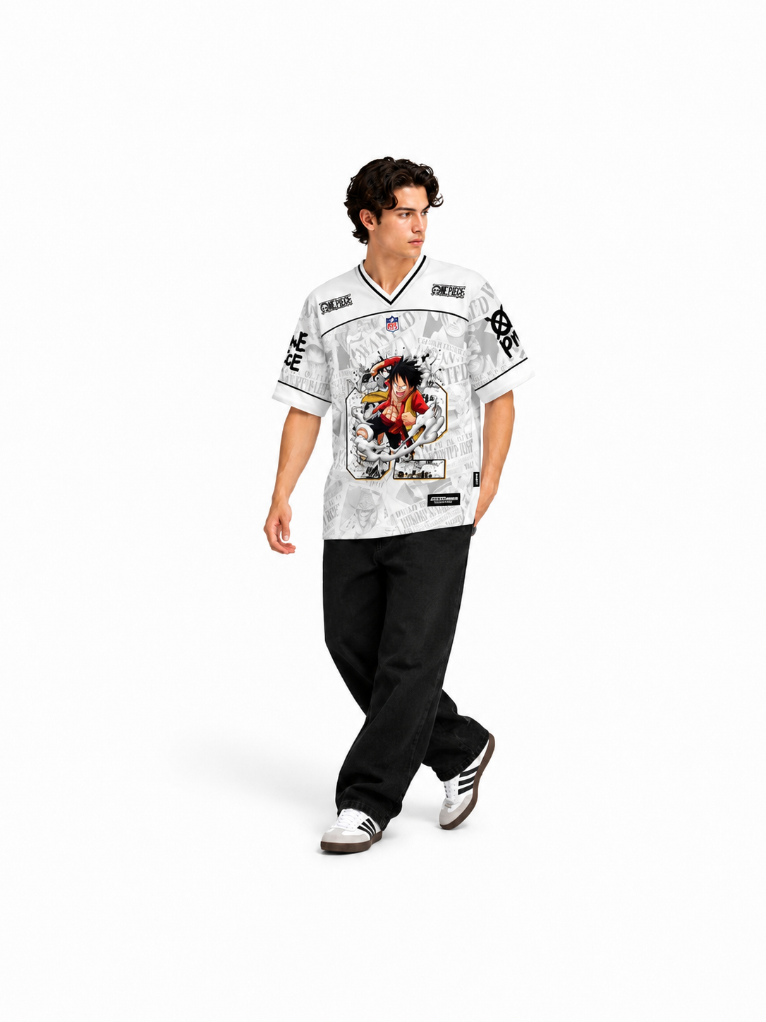 Exploring the Ultimate Anime Jersey Trend with the Acid Wash Nanami Oversized T-Shirt for Streetwear Fans - Gleame