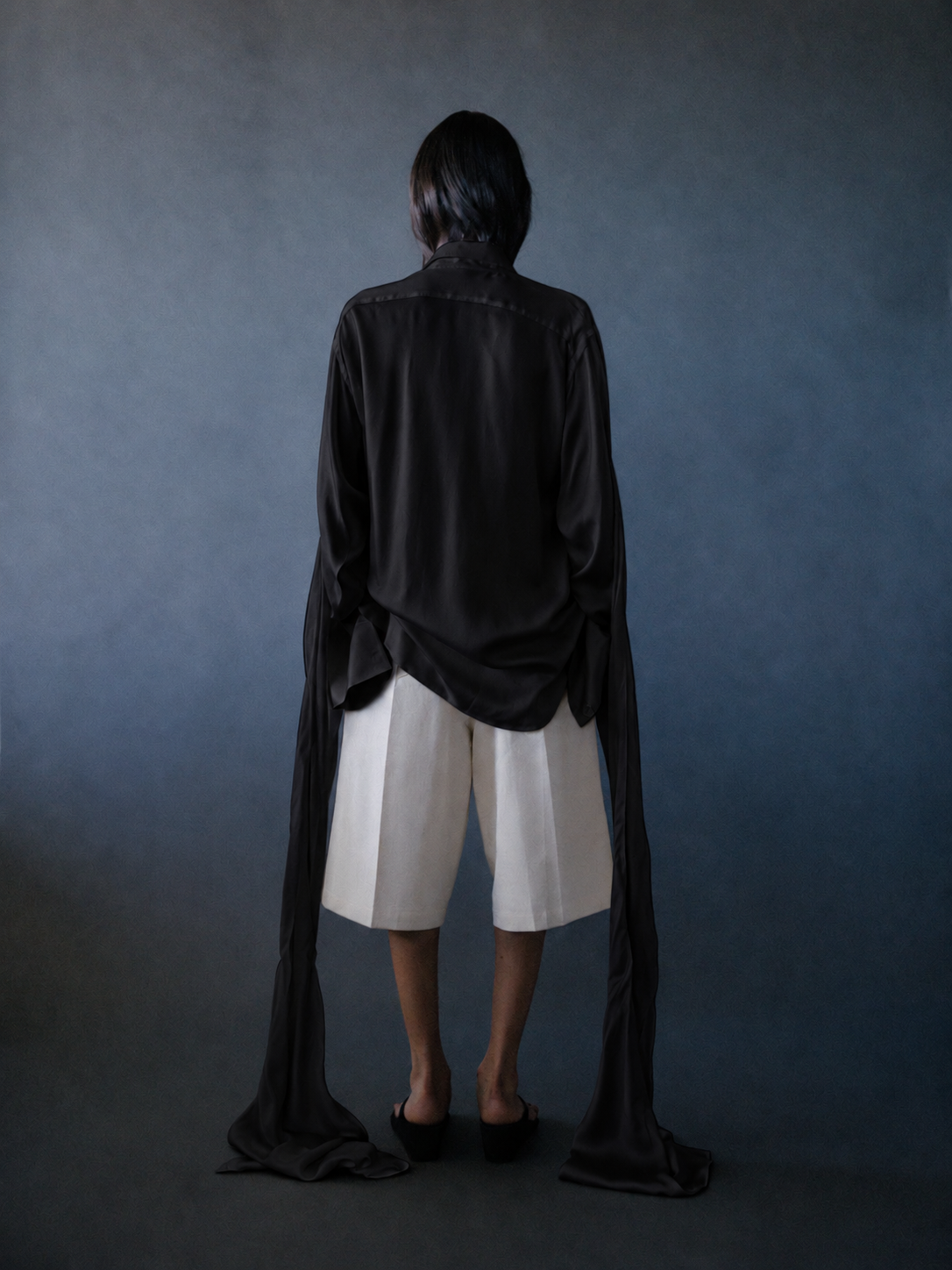 FRAN SHIRT - BLACK CUPRO