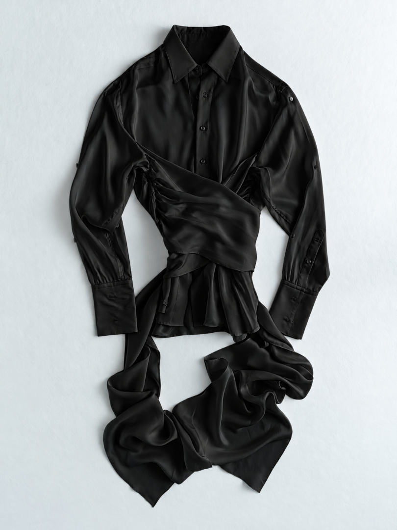 FRAN SHIRT - BLACK CUPRO
