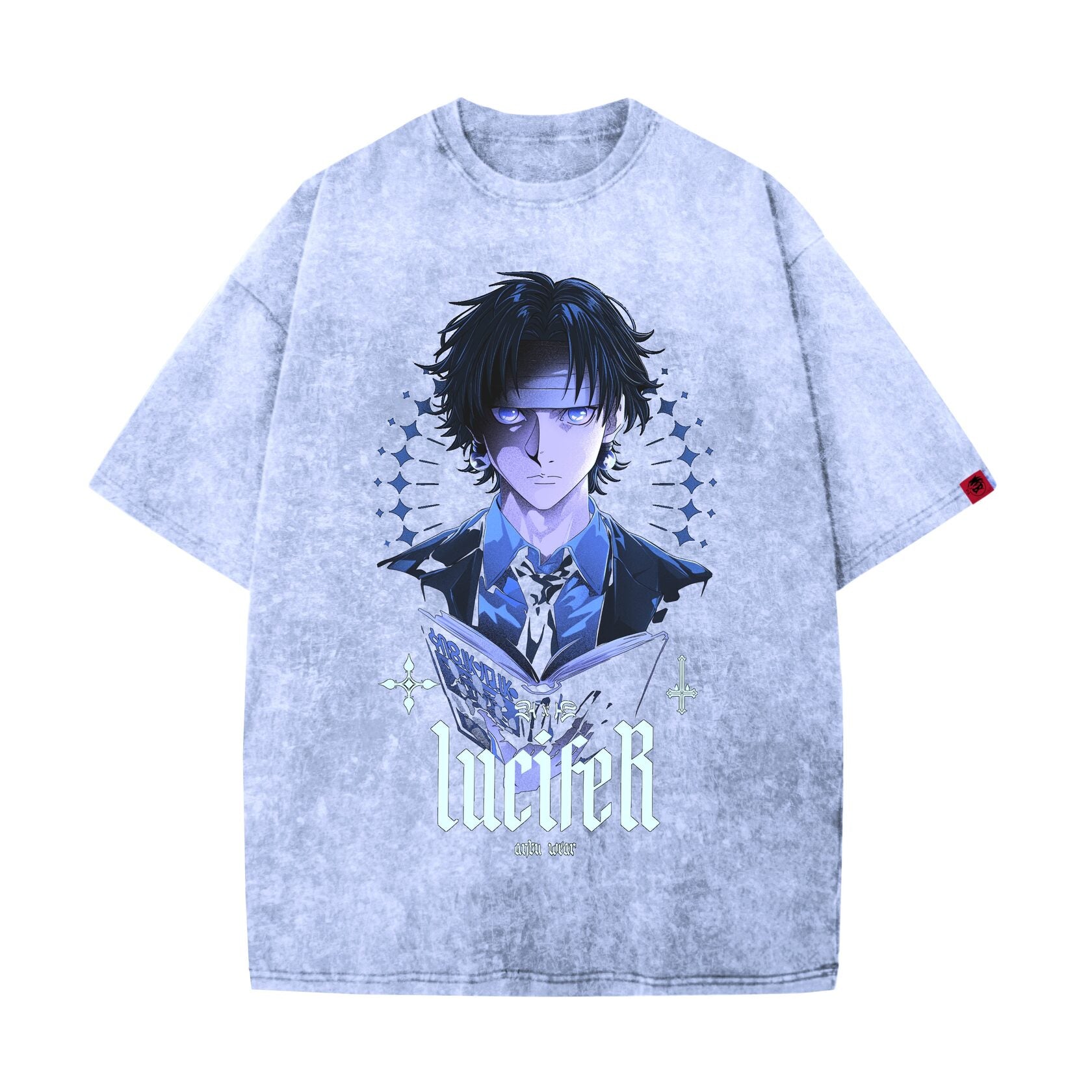 Acid Wash Lucifer Oversized T-Shirt | Hunter x Hunter