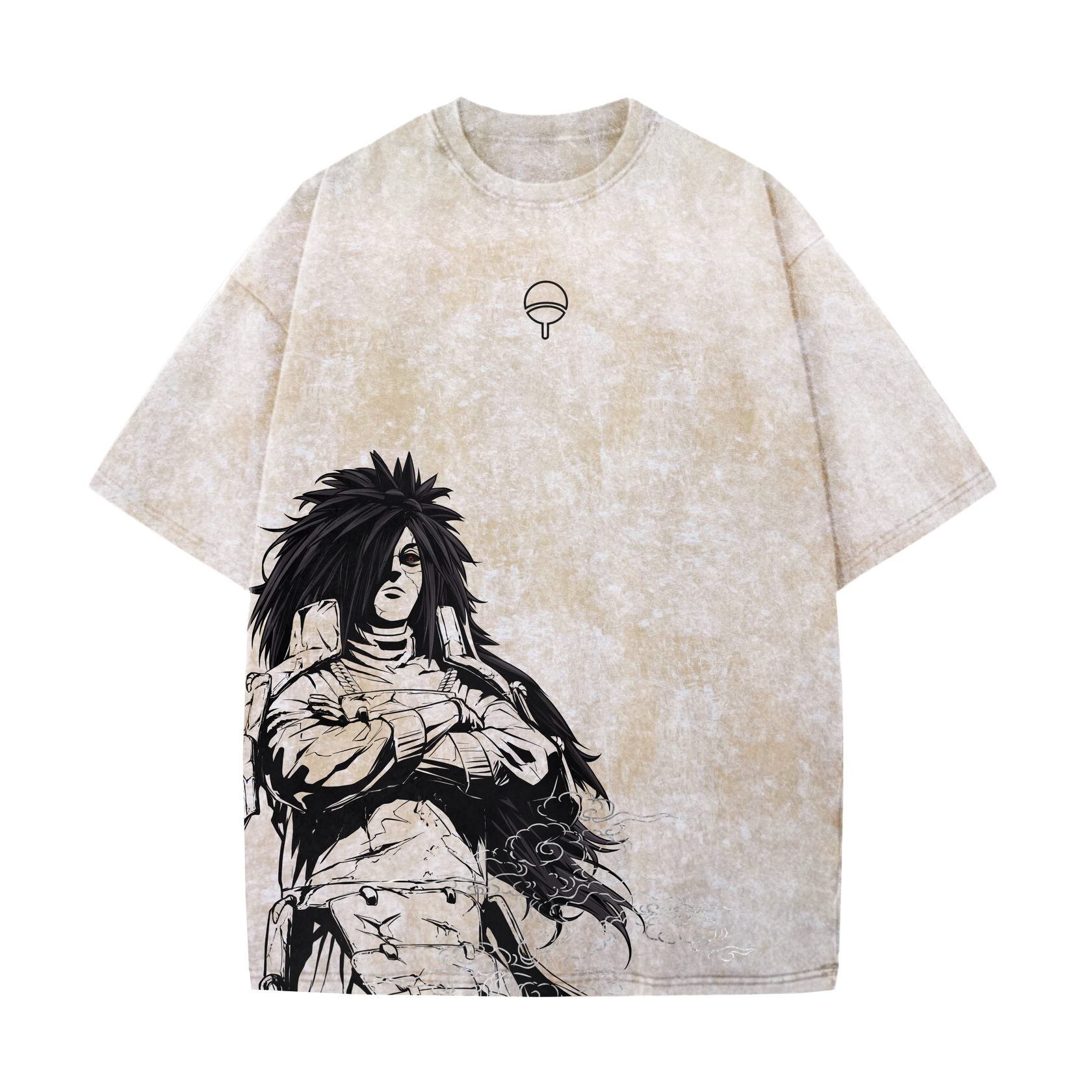 Acid Wash Madara Oversized T-Shirt | Naruto