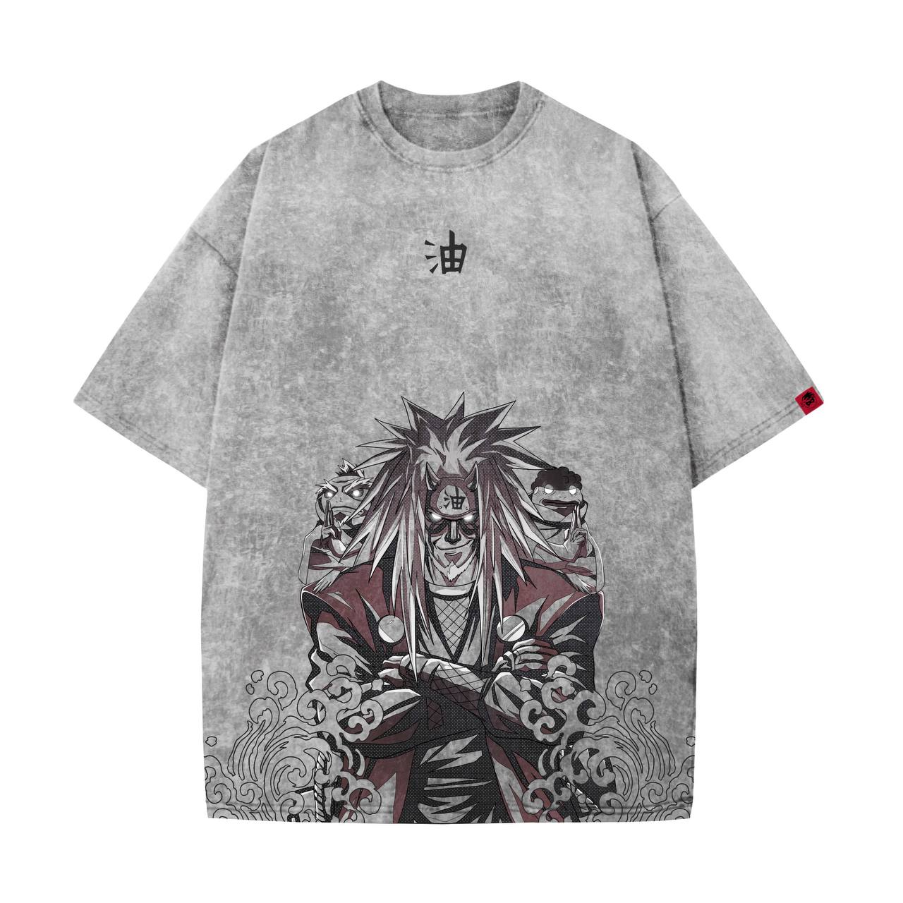 Acid Wash Gama Sennin Oversized T-Shirt | Naruto