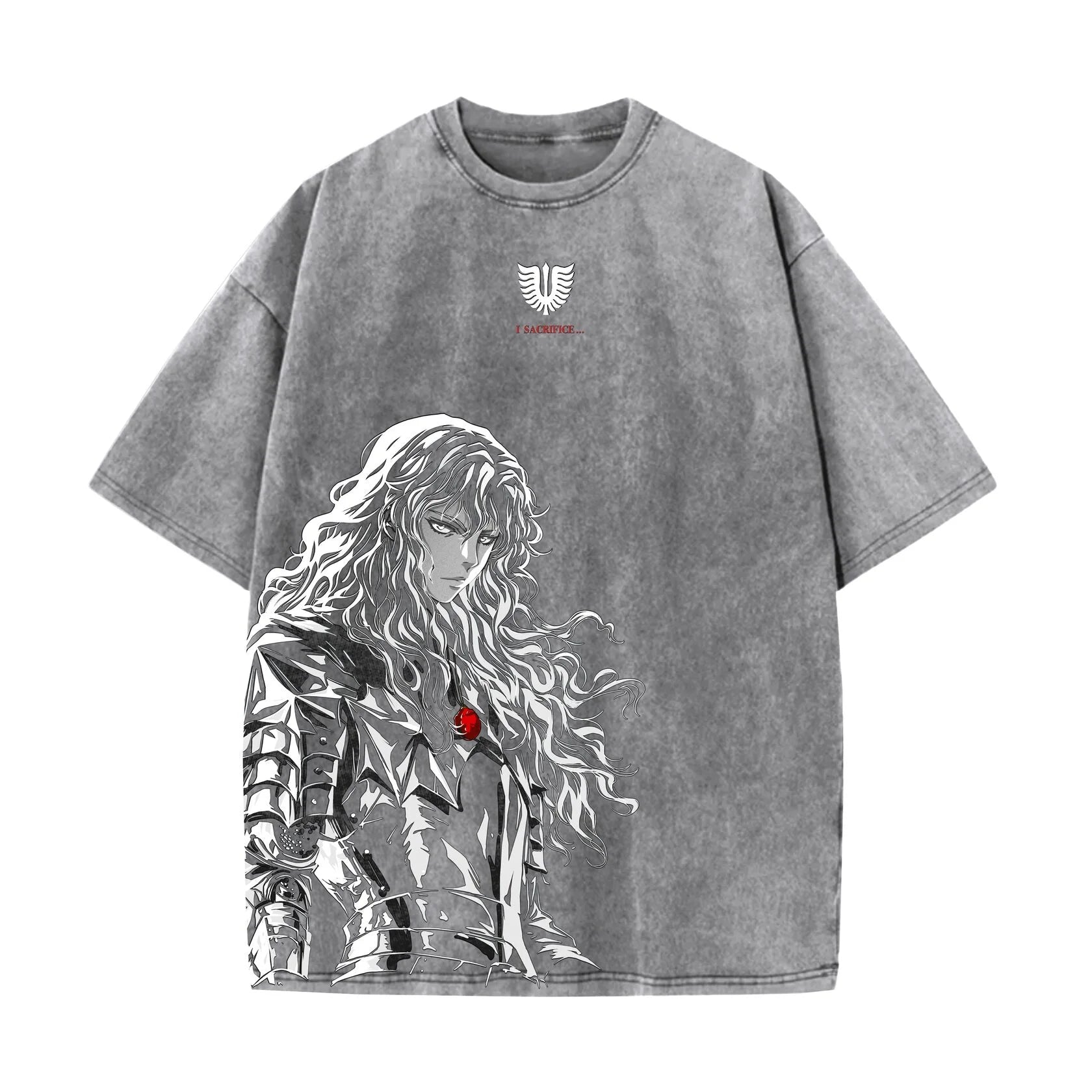 Acid Wash Griffith Oversized T-Shirt | Berserk