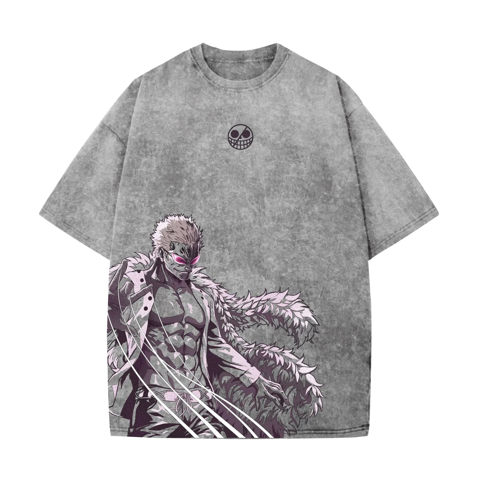 Acid Wash Doflamingo Oversized T-Shirt | One Piece