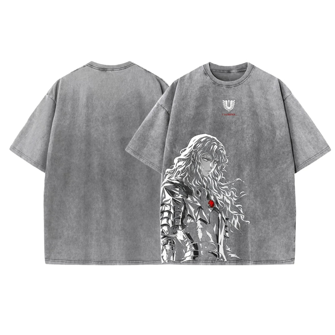 Acid Wash Griffith Oversized T-Shirt | Berserk