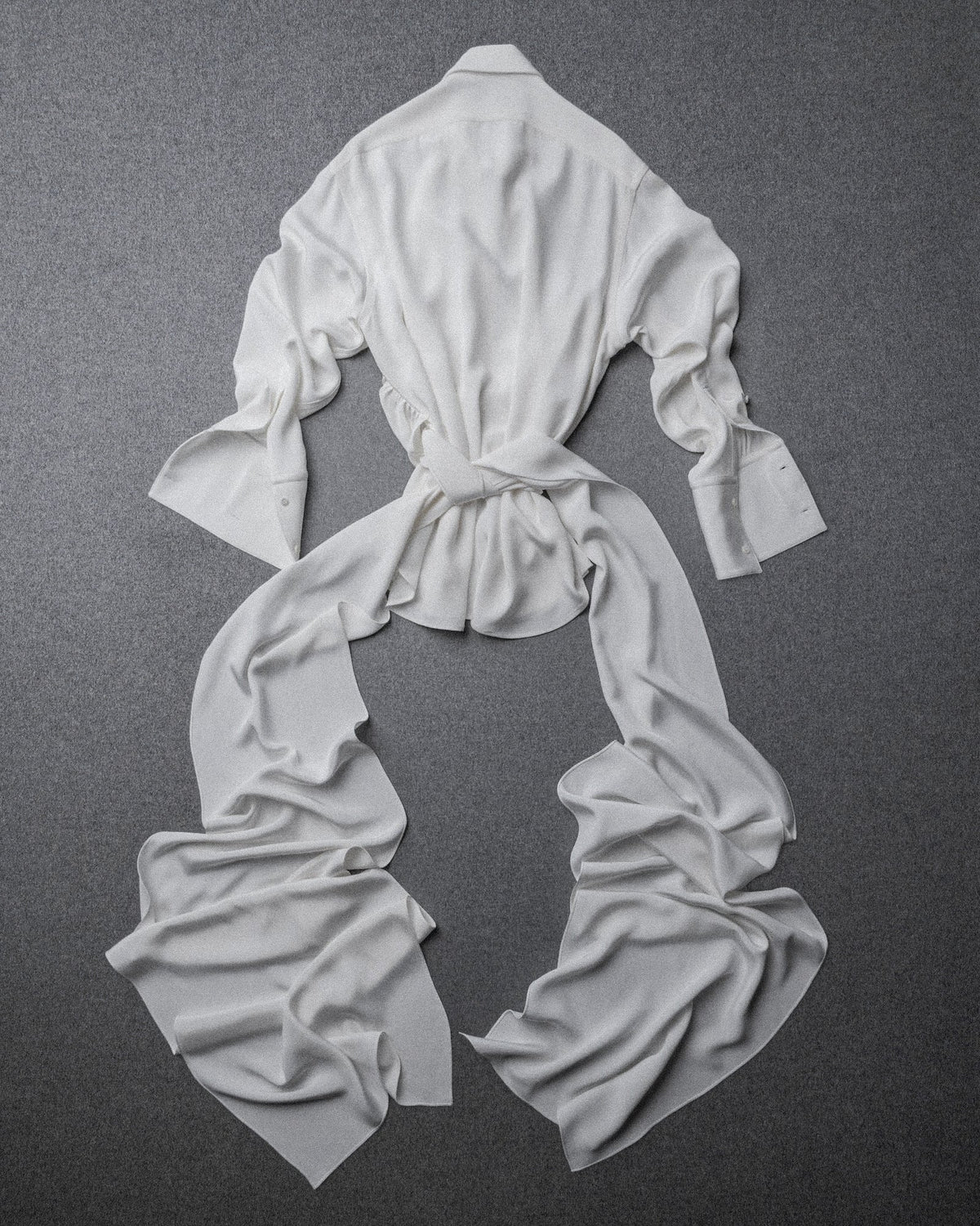GLEAME FRAN SHIRT - WHITE SILK