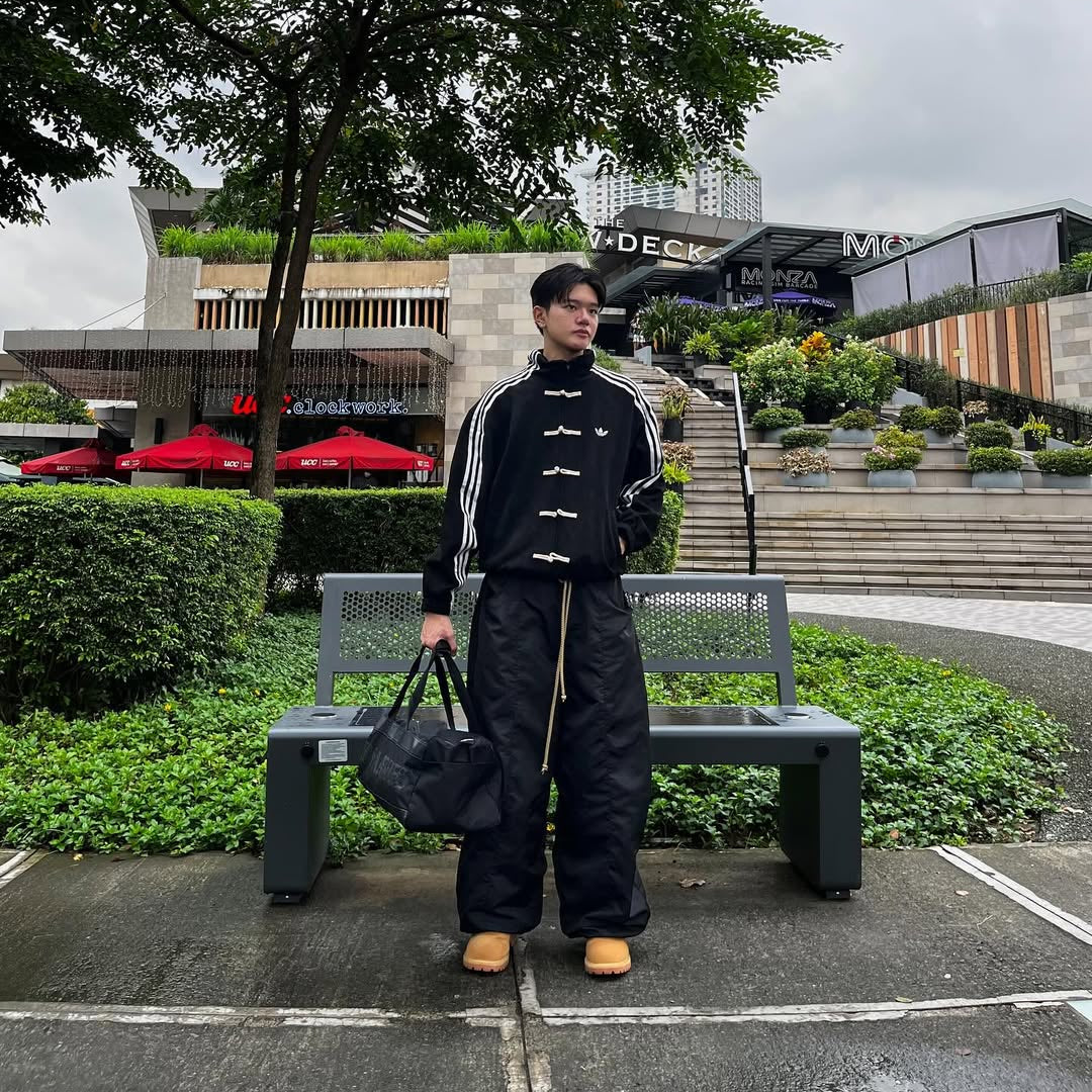 Premium Black CNY Jacket – Chinese Knot Tang Streetwear Unisex Jacket