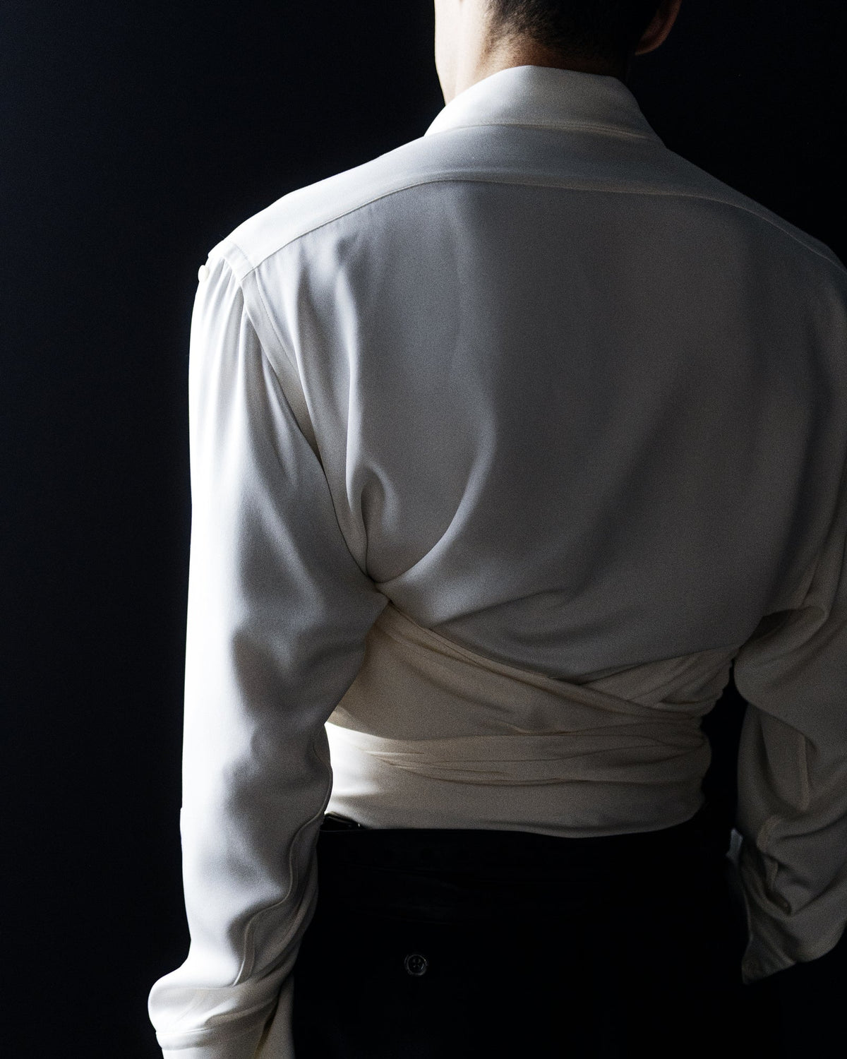 GLEAME FRAN SHIRT - WHITE SILK