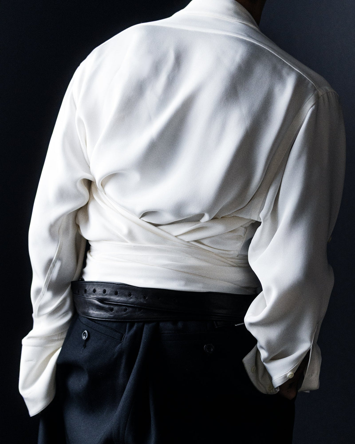 GLEAME FRAN SHIRT - WHITE SILK