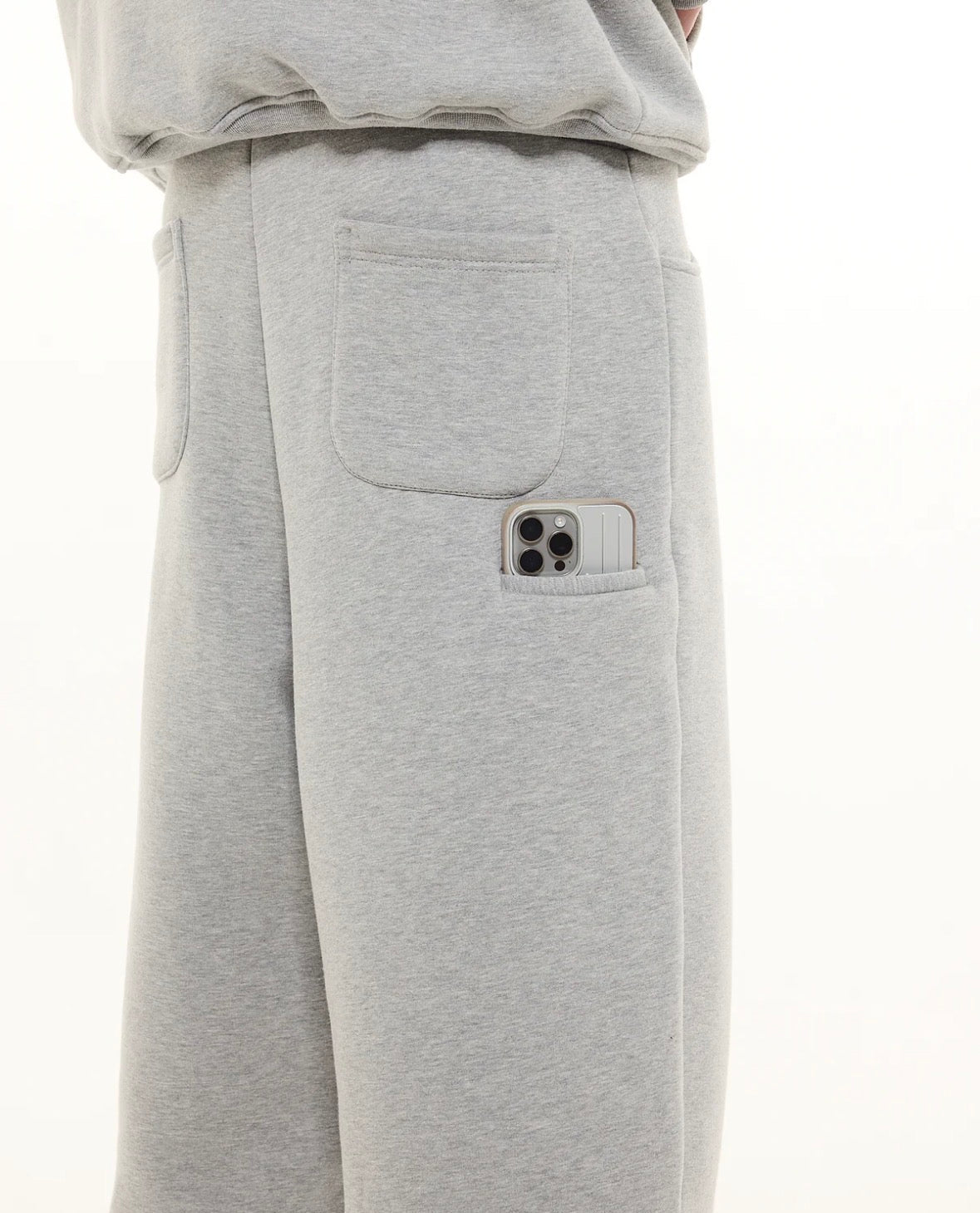 320 GSM Cozy Grey Side Pocket Sweatpant