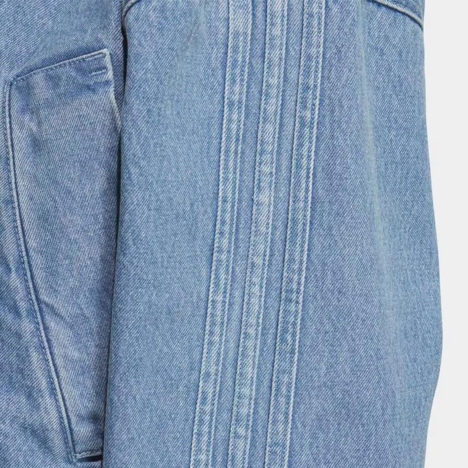 Premium Light Blue Denim CNY Jacket – Chinese Knot Oversized Streetwear Unisex Jacket