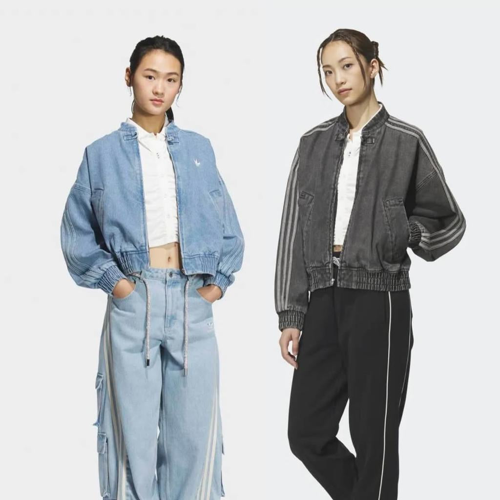 Premium Light Blue Denim CNY Jacket – Chinese Knot Oversized Streetwear Unisex Jacket