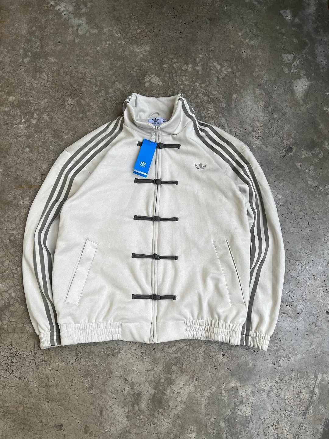 CNY-Inspired Premium White Suede Streetwear Jacket