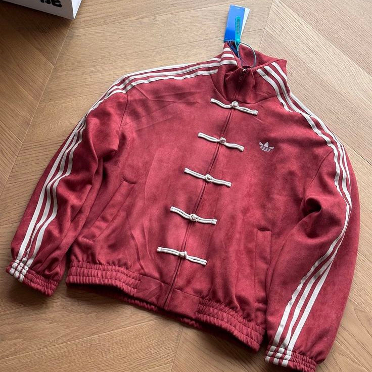 Premium Maroon CNY Jacket – Chinese Knot Tang Streetwear Unisex Jacket