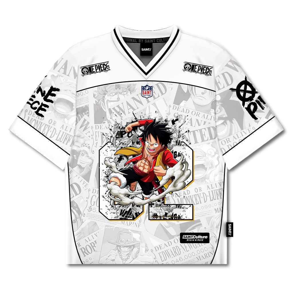 Monkey D. Luffy – White Edition Jersey - Gleame