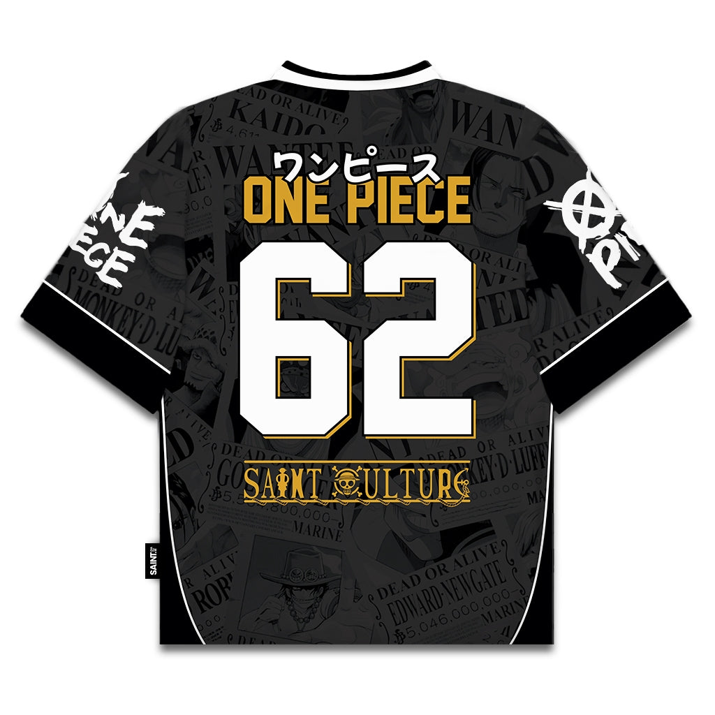 Monkey D. Luffy – One Piece Black Edition Oversized Jersey - Gleame
